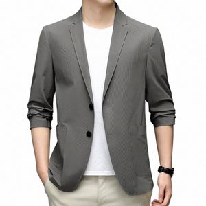 2022 Summer New Seeaml Ice Silk cienki słońce Protecti Męskie Smart Casual Blazers Najwyższej jakości mężczyzna Slim Fit Kurty M0AP#