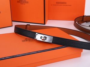 Kelly 18 Bälte 2024 Hermies Fashion Belts For Women Designer Logo H Samma stil Bälte Högkvalitativ dubbellager Kohide -bälte med låda