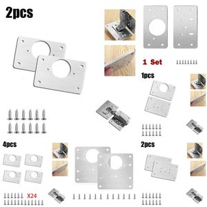 2024 Outros eletrodomésticos Placa de reparo de dobradiças Porta de armário Kit de reparo de dobradiças de gaveta de móveis de cozinha Hardware de fixação de placa de montagem de dobradiça de porta