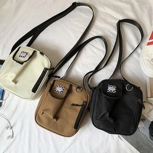 Omuz çantaları küçük tuval crossbody çanta kadınlar için