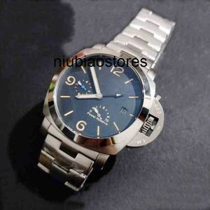Luxury Watch Classic Men Automatic Mechanical Sapphire rostfritt stål Brown Leather Power Reserve Watch LuminoyPaner Watch Liu 7RZ6