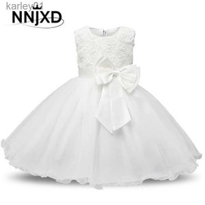 Mädchenkleider Weißes Blumenmädchenkleid Kind Mädchen Erstkommunion Kleider Tutu Spitze Geburtstag Hochzeit Prinzessin Brautjungfern Kostüm für Teenager Mädchen yq240327