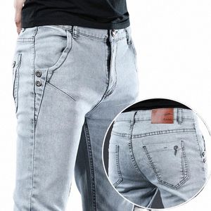 2023 Marke Männer Jeans Slim Fit Skinny Denim Jeans Designer Elastische Gerade Jeans Stretch Hosen für Männer k6l8 #