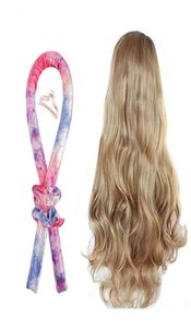 Heatless Curling Rod Headband Lazy Sleeping Curler Soft Foam Hair Rollers With Silk Ribbon Clip2293667