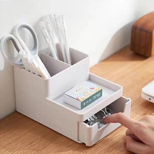 2024 Multifunktionell A4 -filfack med penna Holder Paper Magazine Dokument Storage Rack Book Stand Desk Organizer Office Accessories