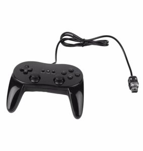Controlador de jogo analógico duplo com fio Pro para Nintendo Wii remoto Controlador de choque duplo Gamepad2410036