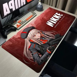 Almofadas Nikke a Deusa da Vitória Mecânica Mousepad Gamer Teclado Pad Tapete de mesa Acessórios para PC Xxl Mesas de computador Mouse Tapetes para jogos