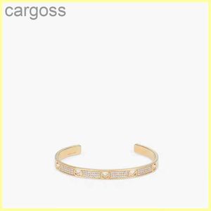 2021 Bransoletka projektantka mody dla męskich kobiet pełne diamentowe złoto litery f Bracelets Prezenty Women Luksusowa miłość biżuteria 4JFR