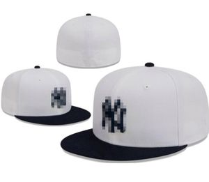 Bonés de beisebol masculino Yankees tamanho justo LA Snapback chapéus World Series branco Hip Hop SOX bonés esportivos Chapeau Grey Stitch Heart 