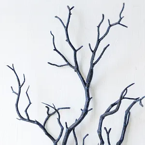 Decorative Flowers Leaf Simulation Tree Branch Indoor Decoration 35cm Art Plant Home Shop Pro High Quality