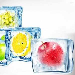 Формы для выпечки, гибкая квадратная форма для льда, силиконовый кубик для легкого снятия, аксессуары для домашнего и кухонного коктейль-бара, твердый лед