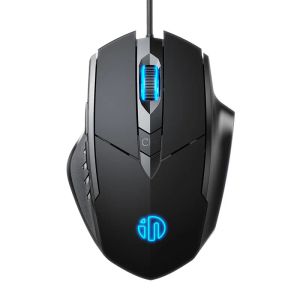 Fareler Sessiz Kablolu Fare Yemek Tavuk Esports Oyun Mouses Sixbutton Makro Tanım Ayarlama DPI Aydınlık Fareler Ofis Ev Çok Bıkkın