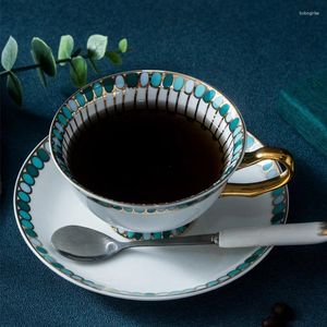 Bowls Specialcolor Seramik Kahve Fincan ve Set Seti Moda Tasarımı Cafe Espresso Çay Avrupa Pastoral Tarzı TeAcup Güzel GI