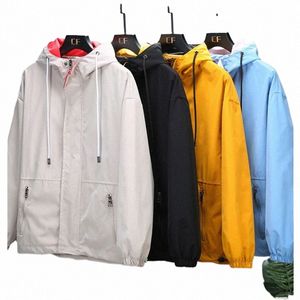 Kurtki towarowe Mężczyźni Cool Spring Autumn Windbreaker Boys plus size 7xl 8xl 6xl japońska streetwear bomber żółte płaszcze O1bv#