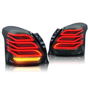 Bilens svansljus för Suzuki Swift LED Turn Signal Taillight 2017-2021 Bakre broms dimma lampa biltillbehör