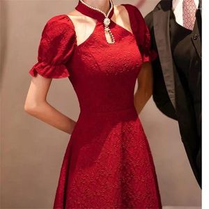 Party Dresses High-End Toast Dress Bride Wedding 2024 Temperament Elegant Engagement Back Door Can Be Worn Every Day Summer Thin