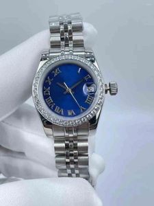 Armbandsur Feminin Watch - 26mm Roman Dial Waterproof Calendar Window Bling