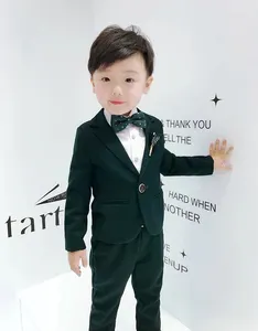 Clothing Sets Kids Jacket Pants 2Pcs Formal Tuexdo Dress Boys Suits For Weddings Children's Day Chorus Show Suit Piano Ceremony Costume