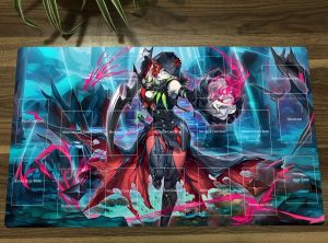 Pads YuGiOh Diabellestarr the Dark Witch TCG CCG Mat Trading Card Game Mat Playmat Table Desk Playing Mat Mousepad Mouse Pad & Bag