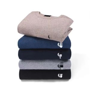 Fred Perry Designer Sweatshirt Erkek Kazak Jumper Kadın Kazık Kış 2023 Çeken Uzun Kollu Pusula İşlemeli Kol Bandı Pamuk Aşırı Külkü Çift Outfi