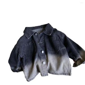 Giacche Autunno 2024 Bambini Ragazzi Jeans e cappotti Moda Laureati Capispalla per bambini Top per la scuola dei bambini