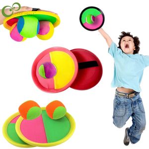 Set Kids Sucker Sticky Ball Toy Outdoor Sports Catch Ball Set Throw and Catch Parent-Child Interactive Outdoor Toys Wyw 240327