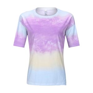 Atacado novo design 100% algodão uv mudança de cor camisetas moda streetwear mangas curtas para mulher