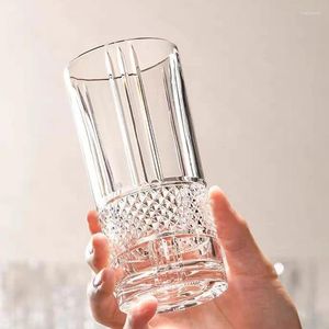 Wine Glasses 315ml/340ml Water Bottle Classic Colin Cup Diamond Patterned Coffee Cups Wedding Gifts Mugs Household Drinkware