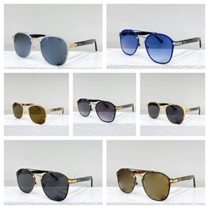 UV-beständige Designer-Sonnenbrille für Herren mit Doppelstrahl-Design, übergroße Sonnenbrille, modische Bein-Briefbrille für Damen