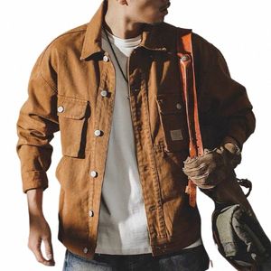 Coat Jacket Mens Male Work Clothes Butt Daily Drable Easy Care Stor storlek LG Sleeve Loose Outdoor Streetwear 160R#