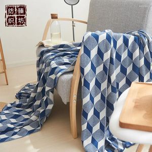 Cobertores Cobertor de malha Bohemian Light Luxury Plush Thread Sofá Office Ar Condicionado Capa