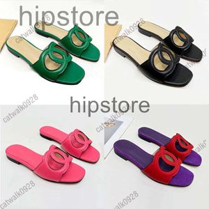 designer sandals womens slides luxury slippers G famous flats shoes platform genuine leather high quality