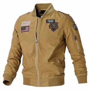 Mens Bomber Pilot Jacket Winter Parkas Army Jackets Militär Motorcykeljacka Lasten Ytterkläder Air Force Pilot Tactical Coat Man M7CQ#