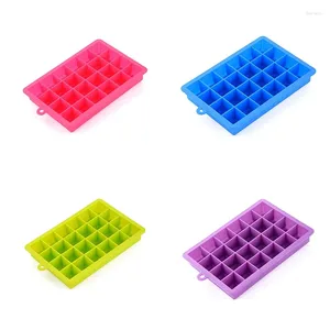 Baking Moulds Silicone Ice Tray With Lid Square Box Auxiliary Food Puree Cheese Jelly Mold Bar Kitchen Tool Cocktail-Cube