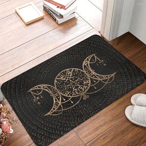 Carpets Bathroom Non-Slip Carpet Triple Moon Goddess Gold Star And Bedroom Mat Entrance Door Doormat Floor Decoration Rug