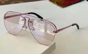 luxury Fashion Women The Party Sunglasses Gold Pink Shaded Rimless Pilot Sun Glasses uv400 Protection Eyewear with Box5583078