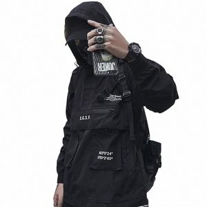 11 BYBBの暗い2021戦術ジャケットFuncti Pullover Windbreaker Streetwear Hoody Black Cargo Jacket fi Coats Male GB138 W5V7＃