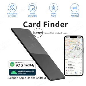 Wallets Smart GPS Tracker Card Finder Wallet Key Finder NFC Função para iOS Encontre meu Android Find Thing App Antiloss Device Locator