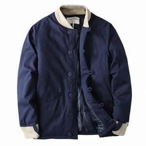 Japonês vintage colar de beisebol cott casaco masculino inverno novo m43 jaqueta grossa ao ar livre cam caminhadas combate jaqueta cardigan casacos o7Ko #