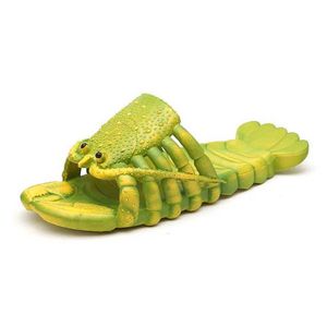 Slippers Slippers Funny Lobster Summer Mens Womens Fasion Sandals for Men Fun Crayfis Beac H240326CHHO