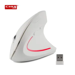 Mysie bezprzewodowe myszy pionowe 1600 DPI Pięć przycisków z odbiornikiem USB Ergonomic