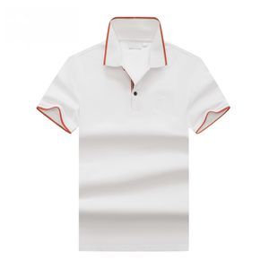 Polo da uomo di marca estiva con ricamo nuovo stile polo da uomo di design in puro cotone polo a maniche corte in cotone T-shirt da uomo di marca di alta qualità Polo ricamata