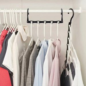 2024 Ny Plastic Magic Hanger Garderoben Closet Clothes Coat Organiser Space Saver Hanger Home Travel Folding Bekväm förvaringshängare