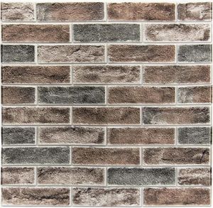 Wallpapers Art3d 20-Pack105 Sq.Ft Faux Brick 3D Wall Panels Peel And Stick In Gray Brown Self Adhesive Waterproof Foam