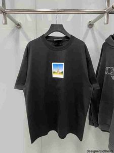 Designer B Home Correct Version 23SS High end Summer New Polaroid Printed Short Sleeve Versatile Loose T-shirt for Men and Women NY52
