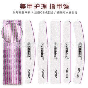 Nail Files 50pcs Professional File 80100180240 Grey Manicure Buffer Block Mix Style Emery Board Pedicure Sanding Salon Tools 230606