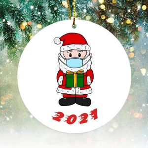 Fontes de festa Oblongo Pingente Bead 12 pés Garland Bateria Operado Santa Prevenção Artesanato 2024 Natal