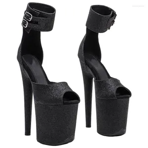 Dance Shoes Women's 20cm/8inches Glitter Upper Platform Sexig High Heels Sandaler Fashion Model Party Dress Pole 133