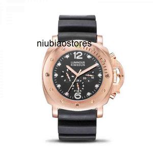 Luksusowy zegarek sam w pełni automatyczny mechaniczny zegarek męski Three Eye silikonowy taśma Lumous Waterproof Sportspaner Watch Liu Qrs6