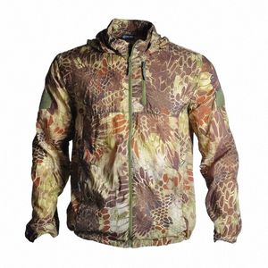 camo Tactical Skin Jacket Men Verão respirável resistente ao desgaste Quick Dry jaquetas com capuz Mens fino protetor solar Windbreake o9f3 #